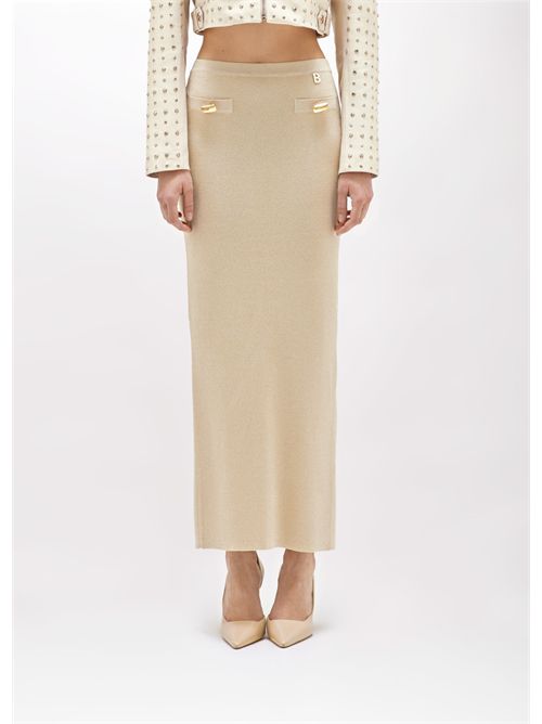 skirt woman beige BLUGIRL BLUMARINE | RA5021MA29M/C3578